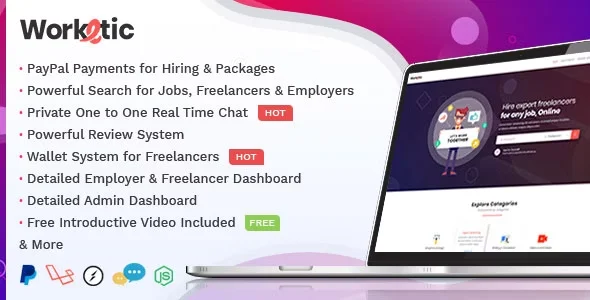 Worketic - Market Place for Freelancers v1.1