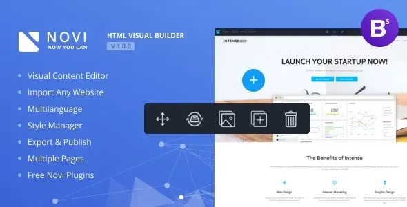 Novi - HTML Page Builder & Visual Content Editor v0.9.5