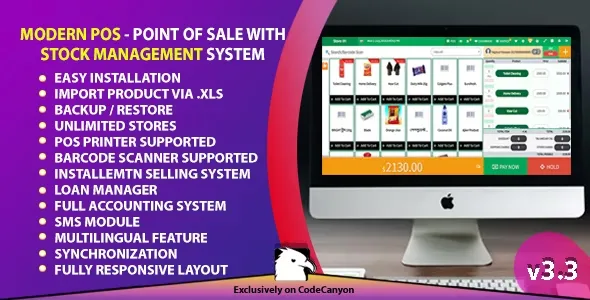 Modern POS - Point of Sale with Stock Management System v2.0