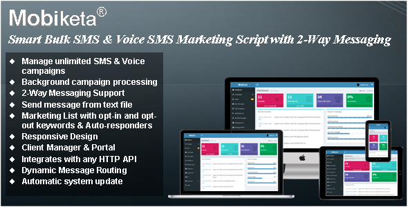 Mobiketa - Complete Mobile Marketing Script with Bulk SMS v4.0.1