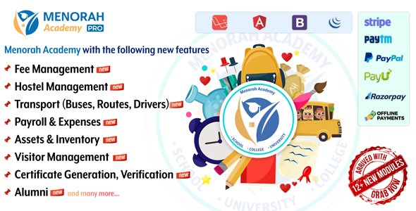 Menorah Academy - The Next Gen School Management Software v7.0