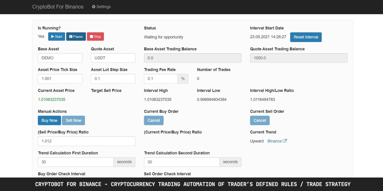CryptoBot For Binance v1.3.1