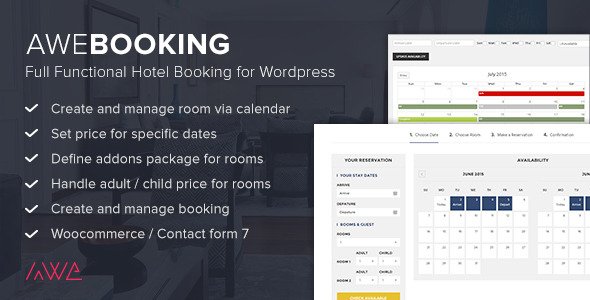 AweBooking - Online Hotel Booking for WordPress v2.8.3