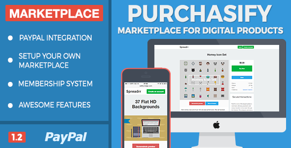 Purchasify - Marketplace for Digital Products v1.2