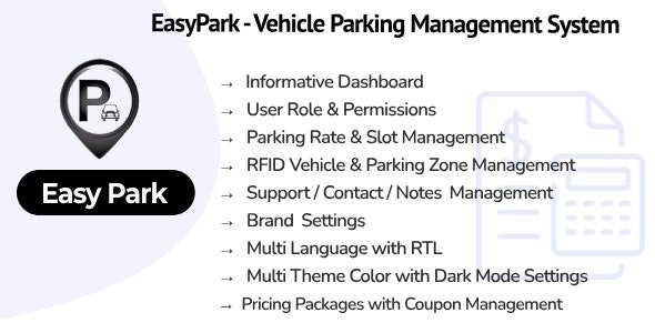 EasyPark SaaS v1.1 - Vehicle Parking Management System