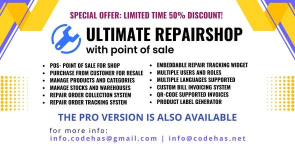 Ultimate repair shop solution with point of sale v0.6.4