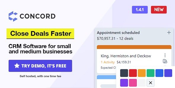 Concord v1.4.0 - Deals Management CRM