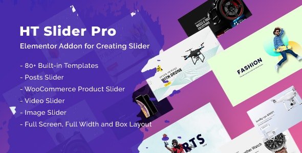 HT Slider Pro For Elementor v1.3.2