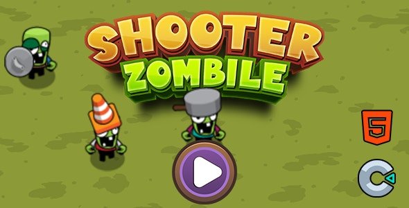 3)  Shooter Zombile - Html5 (Construct3)