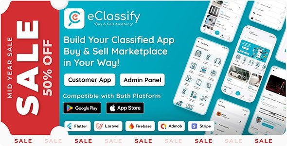 eClassify - Classified Buy and Sell Marketplace Flutter App with Laravel Admin Panel - v2.4.0