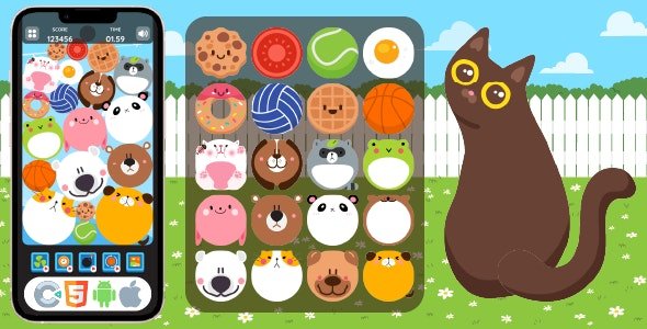 Premium Game - Animal Merge - HTML5 Game, Construct 3 v1.0