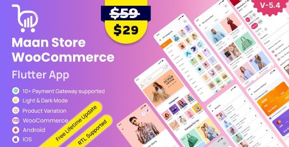 MaanStore v5.3 - Flutter eCommerce Full App ( Android & iOS )