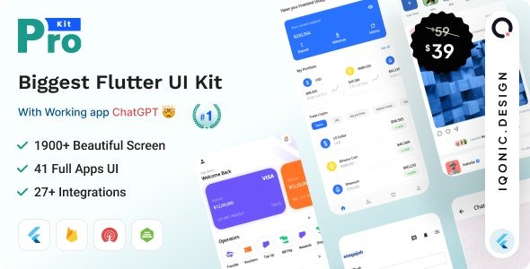 ProKit v6.4.0 - Best Selling Flutter UI Kit