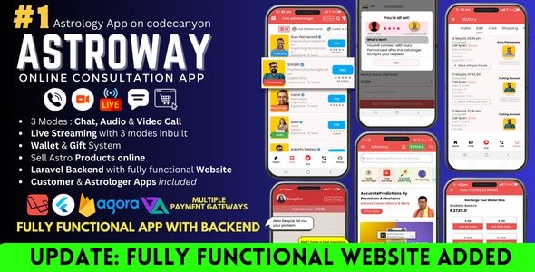 Astroway v1.5 - Astrology Consultation App with PHP Backend