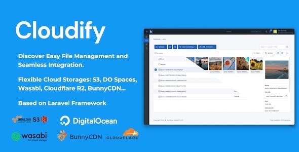 Cloudify v1.0.1 - Self-Hosted File Manager and Cloud Storage - nulled