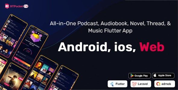 DTPocketFM - Podcasts, AudioBooks, Novels, Threads, Music Flutter App - 28 May 2024