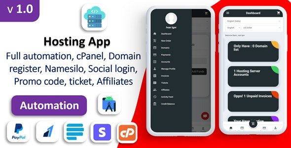 Markhost app v1.0 - Web Hosting Billing
