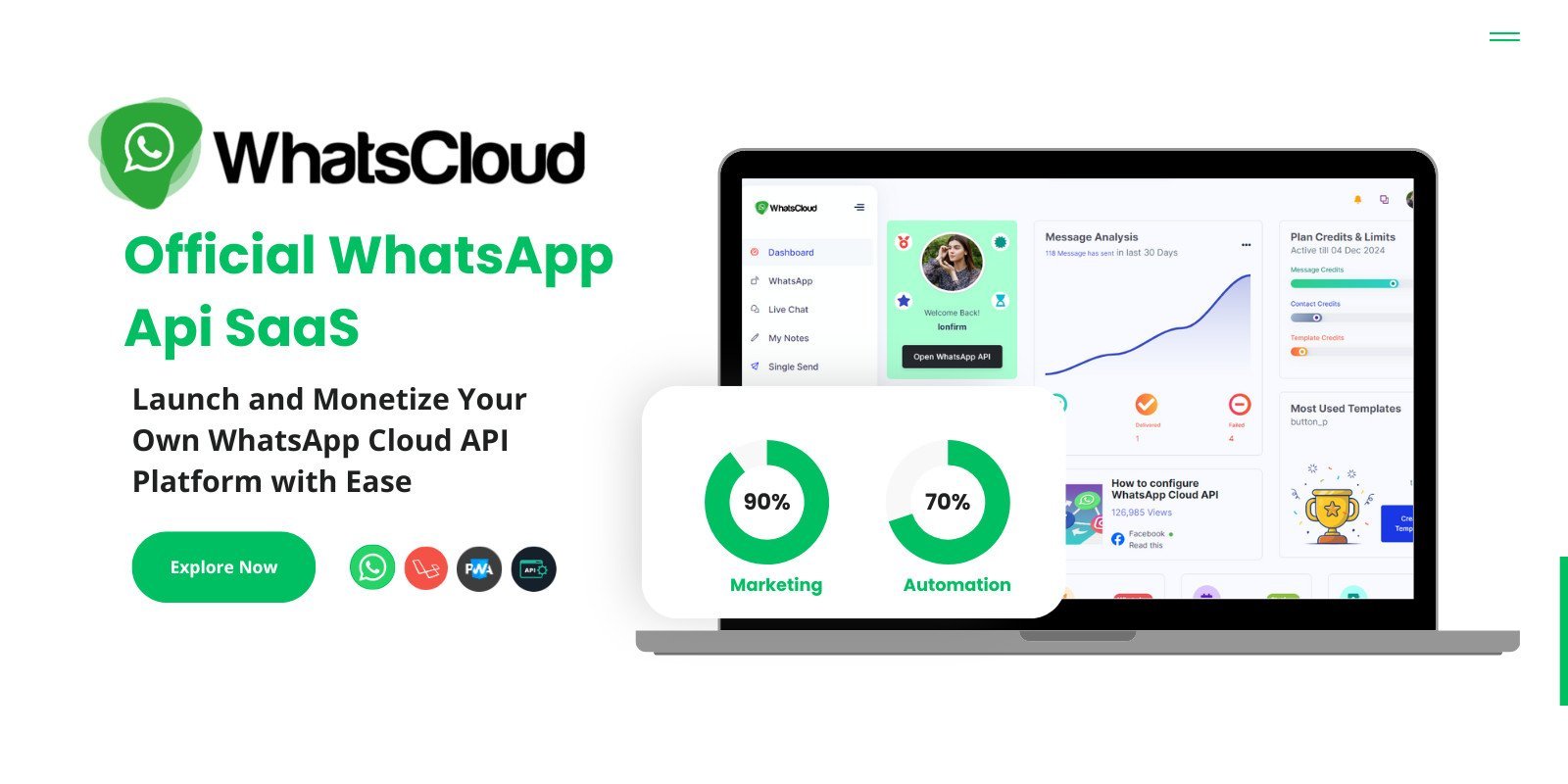 WhatsCloud - Seamless Cloud API Integration SAAS - v8.3