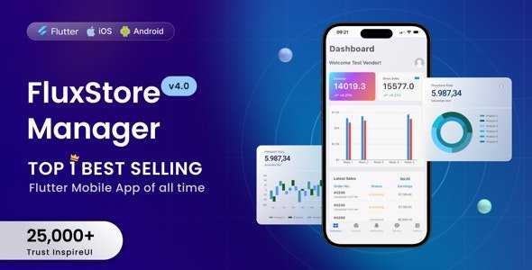 FluxStore Manager v5.2 - Vendor and Admin Flutter App for Woocommerce