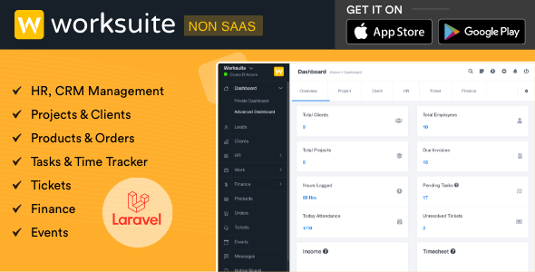 WORKSUITE v5.2.7 - HR, CRM and Project Management - nulled