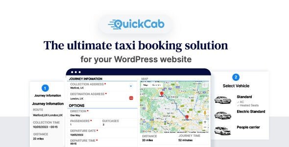 QuickCab v1.3.3 - WooCommerce Taxi Booking Plugin