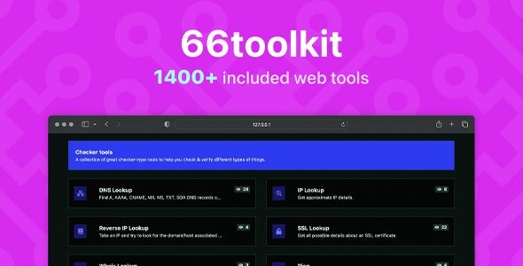 66toolkit v14.0.0 - Ultimate Web Tools System (SAAS) - nulled