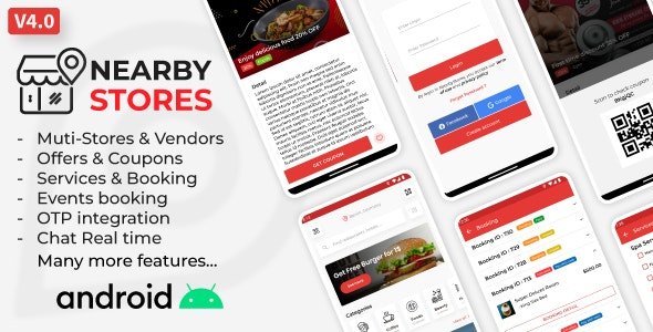 Nearby Stores Android - Offers & Coupons, Events, Restaurant, Services & Booking - v4.0.7