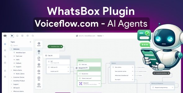 VoiceFlow AI agent for WhatsApp v1.2 - Plugin for WhatsBox