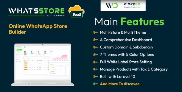WhatsStore SaaS v5.6 - Online WhatsApp Store Builder - nulled