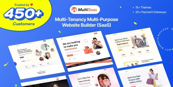 MultiSaas v1.2.0 - Multi-Tenancy Multipurpose Website Builder (Saas)