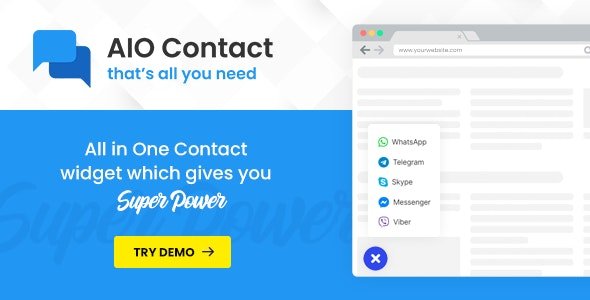 AIO Contact v2.5.1 - All in One Contact Widget