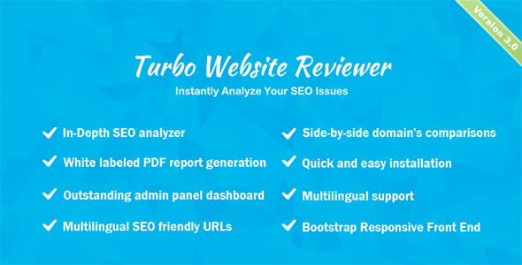 Turbo Website Reviewer v2.8 - In-depth SEO Analysis Tool - nulled