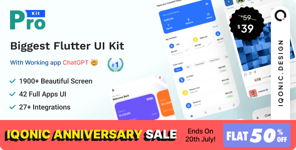 ProKit v5.17.0 - Best Selling Flutter UI Kit