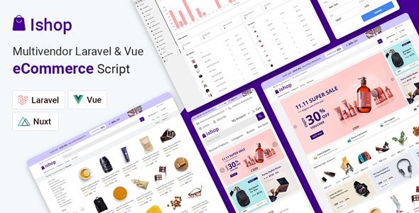Ishop v1.0.7 - Multivendor Laravel & Vue eCommerce CMS
