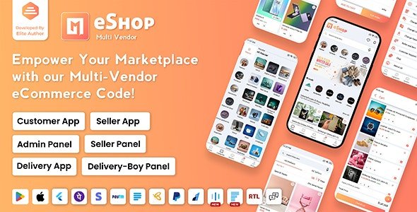eShop v2.5.0 - Multi Vendor eCommerce App & eCommerce Vendor Marketplace Flutter App - nulled