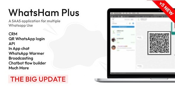 WhatsHam v3.6.1 - Cloud based WhatsApp SASS System with Lead Generator