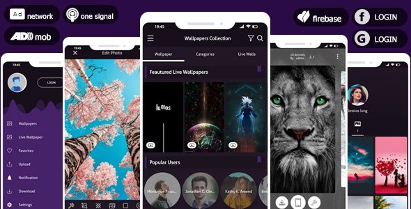 Pro 4K Wallpaper 2022 & Photo Editor System - AdMob & Facebook Bidding Ad & Push Notifications v5.0