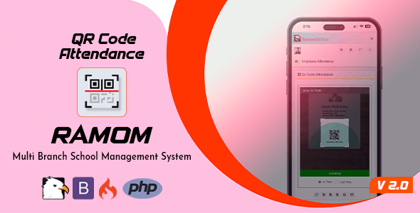 Ramom School QR Code Attendence v1.0
