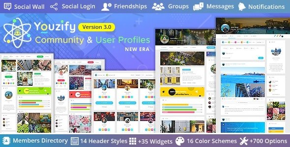 Youzify (formerly Youzer) v3.3.5 - BuddyPress Community & WordPress User Profile Plugin