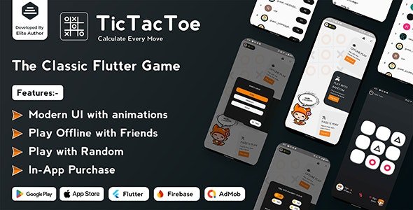 Tic Tac Toe v1.1.0 - The Classic Flutter Tic Tac Toe Game