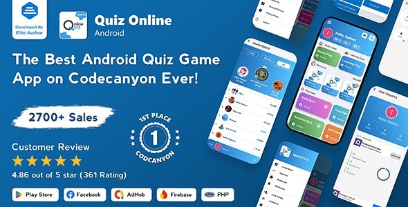 Quiz Online v7.1.4 - Trivia Quiz - Android Quiz Game with Web Quiz + Admin Panel - nulled