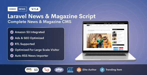 ONNO v1.4.3 - Laravel News & Magazine Script - nulled
