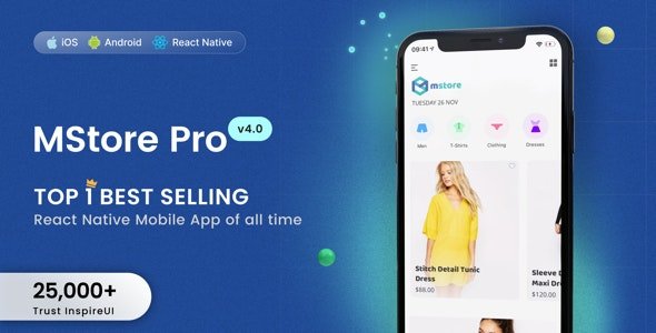 MStore Pro v5.0 - Complete React Native template for e-commerce