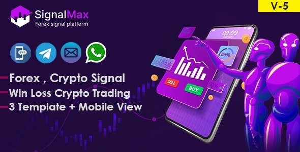 SignalMax v4.0 - Trading & Forex , Crypto Signal Notifier Subscription based Platform
