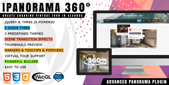 iPanorama 360° v1.8.0 - Virtual Tour Builder for WordPress
