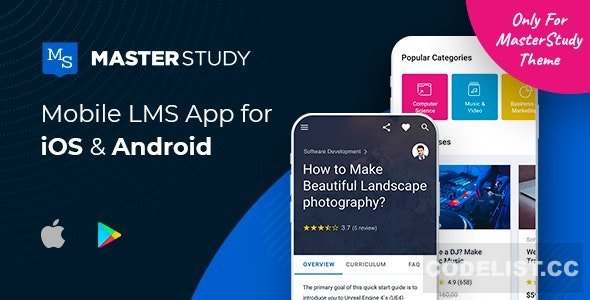 MasterStudy LMS Mobile App v2.2.8 - Flutter iOS & Android