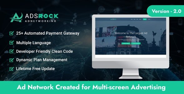 AdsRock v3.1 - Ads Network & Digital Marketing Platform - nulled