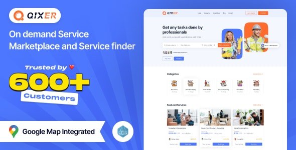 Qixer v1.8.0 - Multi-Vendor On demand Service Marketplace and Service Finder - nulled