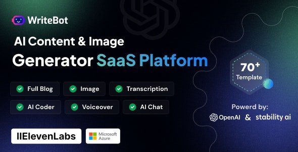 WriteBot v3.4.0 - AI Content Generator SaaS Platform