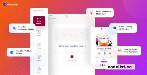 Elemailer - Drag & Drop WordPress Email Template & Campaign Builder - v4.1.7